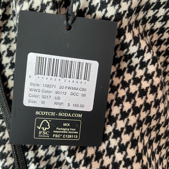 Scotch and soda wool men pants gingham print - Picture 15 of 15